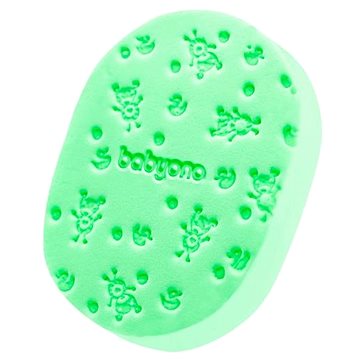 BabyOno jemná dětská mycí houba, zelená (5901435411919)