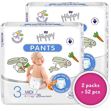 BELLA Baby Happy Pants Midi vel. 3 (2× 26 ks) (BABY17267s2)
