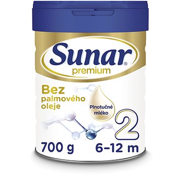 Sunar Premium 2 pokračovací kojenecké mléko 700 g (8592084417635)