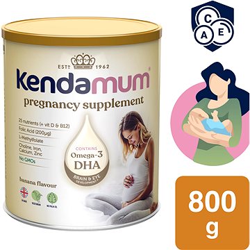 Kendamum banánový nápoj pro těhotné a kojící ženy (800 g) (5056000504210)