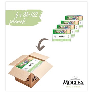 Moltex Pure & Nature Mini vel. 2 (4× 38 ks) (2000005243004)