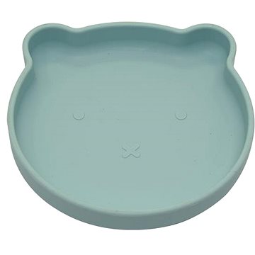 Bo Jungle silikonový talíř s přísavkou Bear Pastel Blue (1703735007205)
