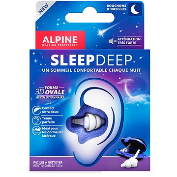 ALPINE SleepDeep 2021 - špunty do uší na spaní (8717154027396)