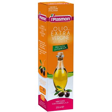 PLASMON olej olivový extra panenský obohacen o vitamin E, A, D 250 ml (8001040093054)