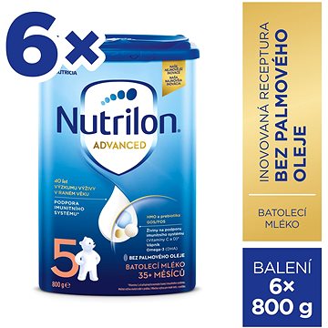 Nutrilon 5 Advanced batolecí mléko 6× 800 g (8595002109957)