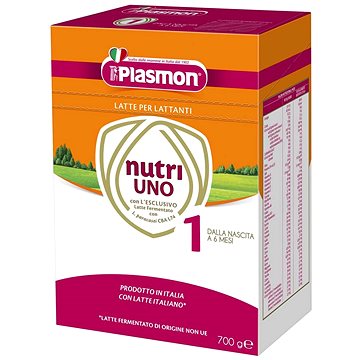 PLASMON Nutri-uno 1 počáteční mléko 2× 350 g, 0m+ (8001040199886)
