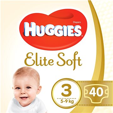 HUGGIES Elite Soft vel. 3 (40 ks) (5029053572598)