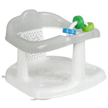 MALTEX dětské sedátko do vany s hračkou bílá/šedá (5903067009038)