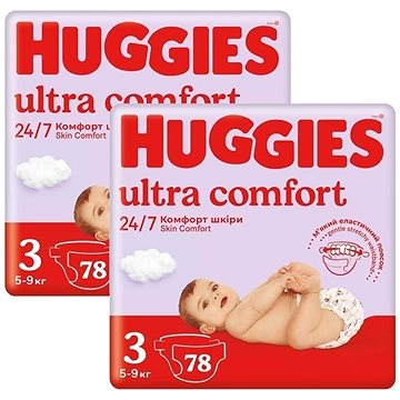 HUGGIES Ultra Comfort Mega 3 (156 ks) (BABY19892s2)