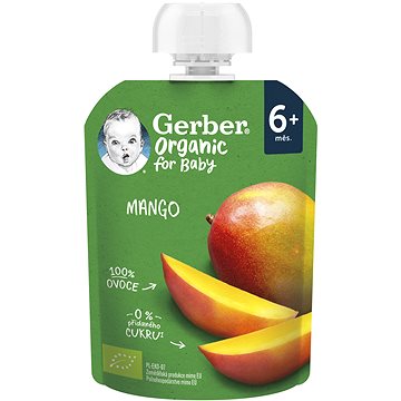 GERBER Organic kapsička mango 90 g (8445290256638)