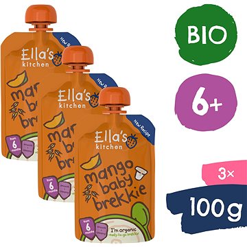 Ella's Kitchen BIO Snídaně mango a jogurt (3× 100 g) (8594200262846)