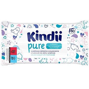 KINDII Pure dětské ubrousky 60 ks (5900095023616)
