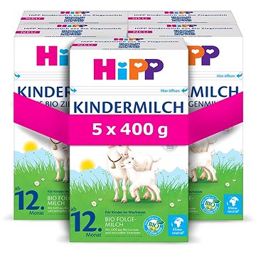 HiPP 3 BIO kozí mléko Junior 5× 400 g (4062300417366)