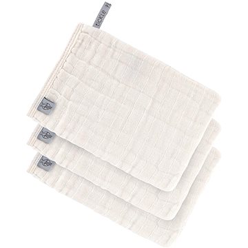 Lässig Muslin Wash Glove Set Milky 13 × 22 cm, 3 ks (4042183427843)