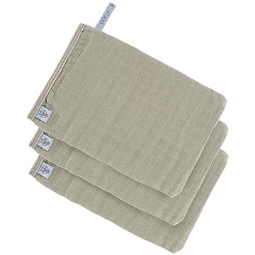 Lässig Muslin Wash Glove Set Olive 13 × 22 cm, 3 ks (4042183427591)
