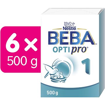 BEBA OPTIPRO® 1 počáteční kojenecké mléko, 6× 500 g (8445290096142)