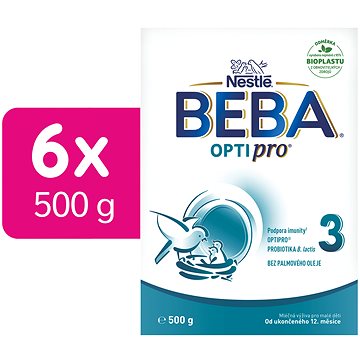 BEBA OPTIPRO® 3 batolecí mléko, 6× 500 g (8445290064493)