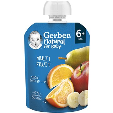 GERBER Natural kapsička multifruit 90 g (8445290256577)