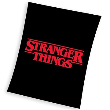 CARBOTEX dětská deka Stranger Things Black 150×200 cm (5904302503144)