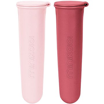 MINIKOIOI tvořítka na zmrzlinu silikonová, Pinky Pink / Velvet Rose, 2 ks (8681176334858)