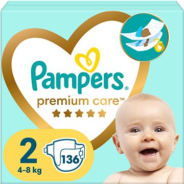 PAMPERS Premium Care vel. 2 (136 ks) (8006540855812)