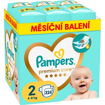 PAMPERS Premium Care vel. 2 (224 ks) (8006540855850)