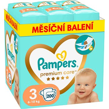 PAMPERS Premium Care vel. 3 (200 ks) (8006540855898)
