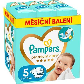 PAMPERS Premium Care vel. 5 (148 ks) (8006540855973)