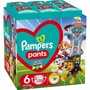 PAMPERS Active Baby Pants Paw Patrol vel. 6 (120 ks) (BABY21154s2)