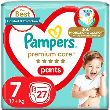 PAMPERS Premium Care Pants vel. 7 (27 ks) (8006540807026)