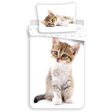 Jerry Fabrics Kitten white 140×200 cm (8592753018132)
