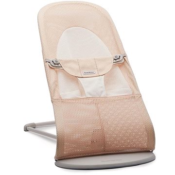 Babybjörn Balance Soft Pearly Pink/White mesh, světle šedá konstrukce (7317680051424)