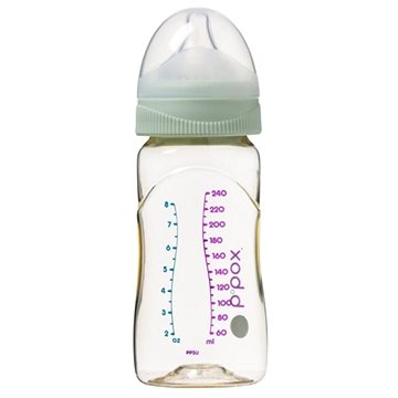 B.Box Antikoliková kojenecká láhev 240 ml zelená (9353965007555)