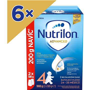 Nutrilon 4 Advanced batolecí mléko 6x 1 kg, 24+ (8595002110045)