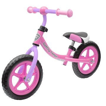 BABY MIX dětské odrážedlo kolo Twist růžovo-fialové (5902216920774)