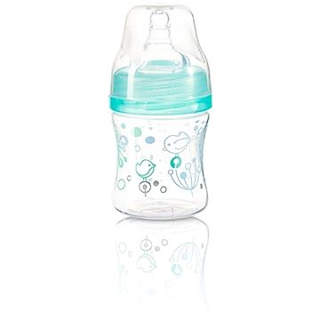 BabyOno Antikoliková lahev se širokým hrdlem zelená, 120 ml (5901435411001)