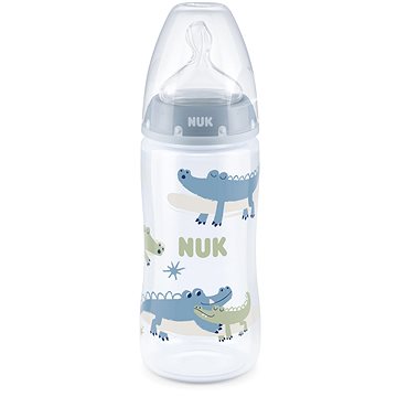 NUK FC+ láhev s kontrolou teploty 300 ml, modrá (BABY3513d)