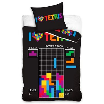 CARBOTEX povlečení Tetris Level 11, 140×200 cm (5904302513471)