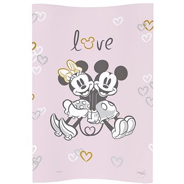 CEBA BABY přebalovací podložka měkká Cosy 50 × 70 cm, Disney Minnie & Mickey Pink (5907672336756)