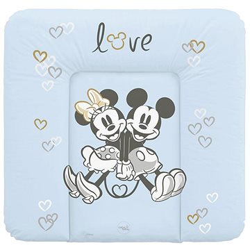 CEBA BABY přebalovací podložka měkká na komodu 75 × 72 cm, Disney Minnie & Mickey Blue (5907672336688)