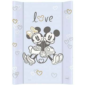 CEBA BABY přebalovací podložka s pevnou deskou Comfort 50 × 70 cm, Disney Minnie & Mickey Blue (5907672336886)