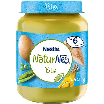 Potraviny - NESTLÉ NaturNes BIO hrášok so zemiakmi a kuracím mäsom 6× 190g