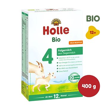 HOLLE Bio mléčná výživa pokračovací na bázi kozího mléka 4, 400 g (7640230490283)