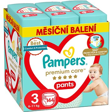 PAMPERS Premium Care Pants Vel. 3 (144 ks) (8006540490891)
