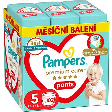 PAMPERS Premium Care Pants Vel. 5 (102 ks) (8006540490976)