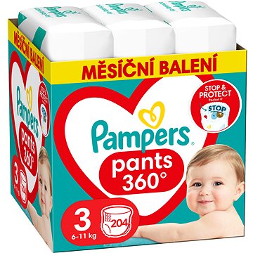 PAMPERS Pants Vel. 3 (204 ks) (8006540497678)