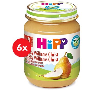 HiPP BIO Hrušky Williams-Christ 6× 125 g (4062300281042)