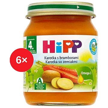 HiPP BIO Karotka s bramborami - 6× 125 g (9062300400530)