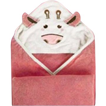 GOLDBABY dětská osuška s kapucí růžová 90×90 cm (0750122021789)