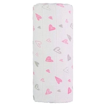T-tomi TETRA osuška Pink Hearts (8594166543812)